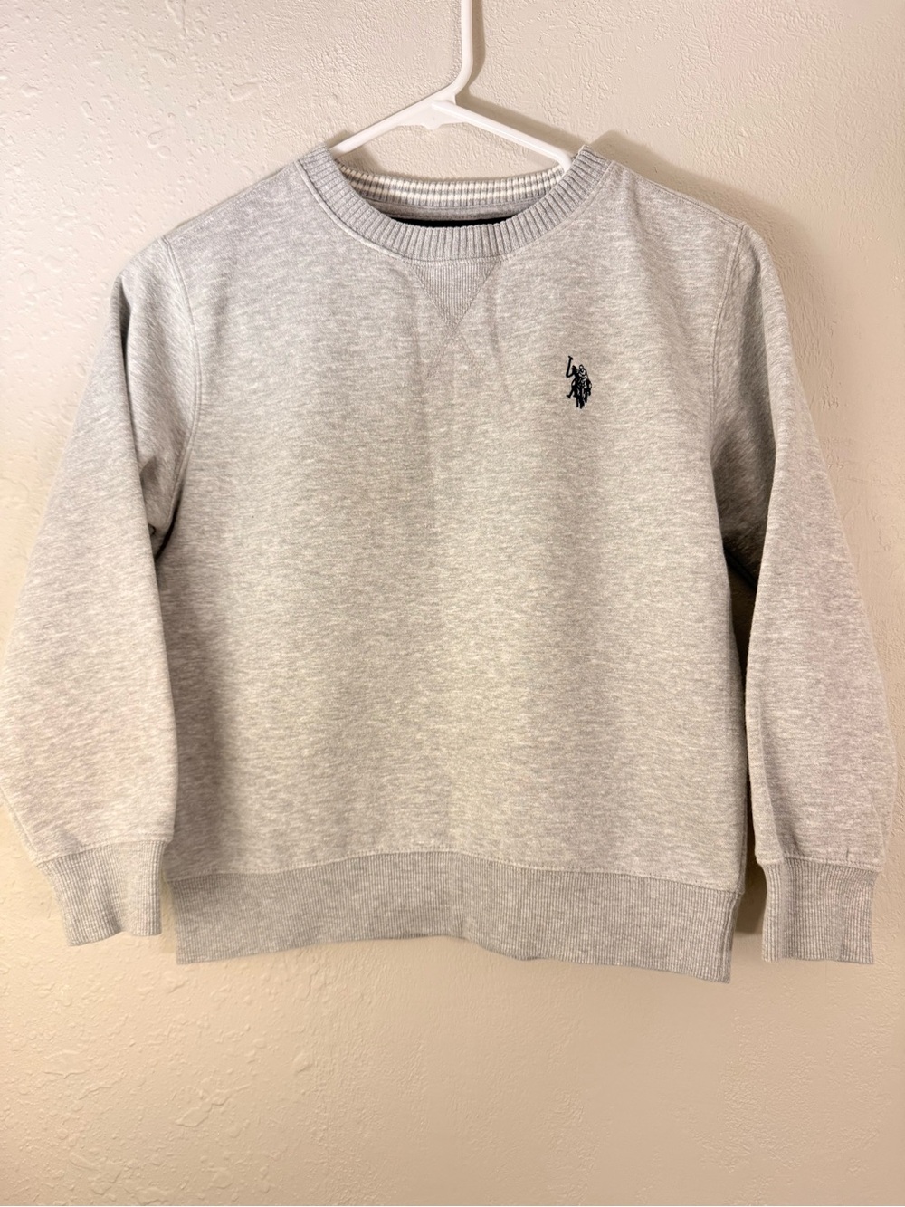U.S Polo Assn Boys Crewneck Sweatshirt Gray 8